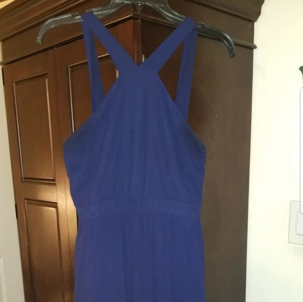 Navy maxi dress